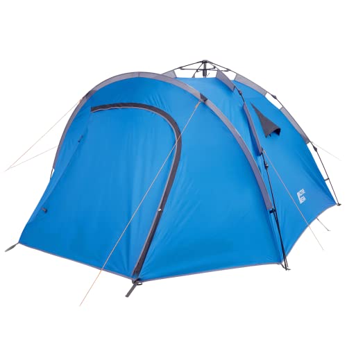 Active Era Tenda da campeggio 4 posti Premium, Blu – Tenda oscurante, facile da montare - Tenda pop-up impermeabile per famiglie. Ideale per escursioni, festival o da usare all’aperto.