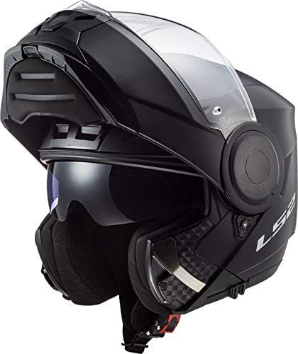 LS2, casco moto modulare Scope nero opaco, L