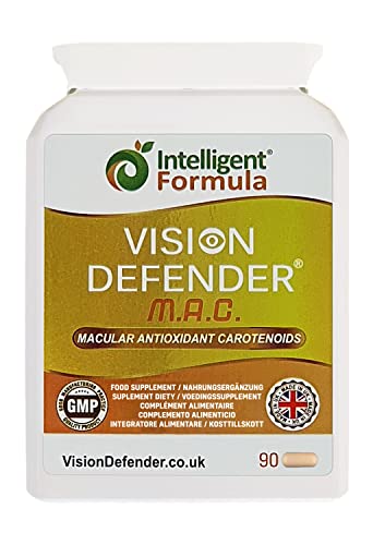 Vision Defender MAC: Occhi supplemento con luteina, zeaxantina, meso-zeaxantina, carotenoidi antiossidanti - Capsule cura degli occhi e per il supporto della vista (90 capsules)