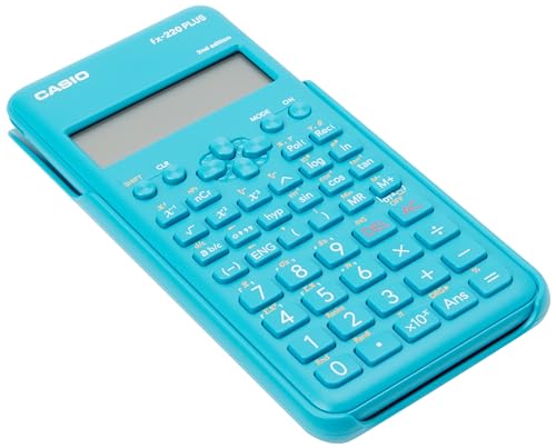 Casio Fx-220Plus-2 Calcolatrice Scientifica, 181 Funzioni, Alimentazione A Batteria, Azzurro, ‎16.4 cm