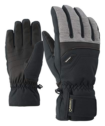 Ziener Gln GTX Gore Plus Warm Glove Alpine - Guanti da sci da uomo, colore grigio (mélange scuro), 9