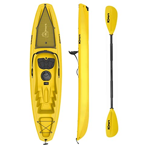 ROMARK Kayak - Canoa da 267 cm - 1 gavone + 1 pagaia + 1 seggiolino + 1 ruotino mare sport lago