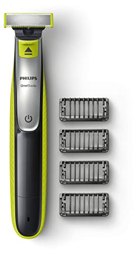 Rasoio per barba Philips OneBlade QP2530/20, 4 pettini, ricaricabile, sistema Wet&Dry