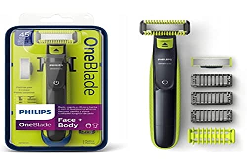 Philips OneBlade QP2620/20 Rasoio per rasoio, tagliabarba, tagliabarba, facilmente lavabile, colore: verde scuro