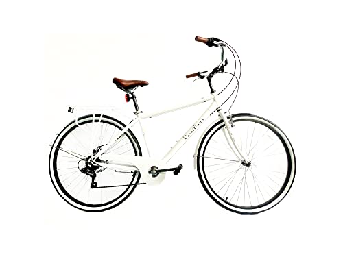 Versiliana Biciclette Vintage - City Bike - Resistene - Pratica - Comoda - Perfetta per moversi in città (BIANCO/NERO, UOMO 28')