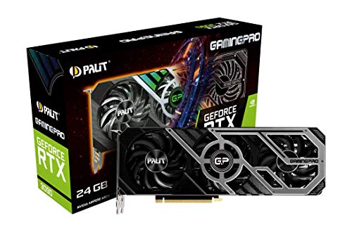 Palit GeForce RTX 3090 GamingPro OC, scheda grafica Ray Tracing LHR GDDR6X da 24 GB, core 10496, GPU 1395 MHz, Boost 1695 MHz, 3 displayport, HDMI, turbogruppo avanzato 3.0