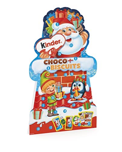 Kinder Calendario Avvento, snack al cioccolato assortiti, 203 gr