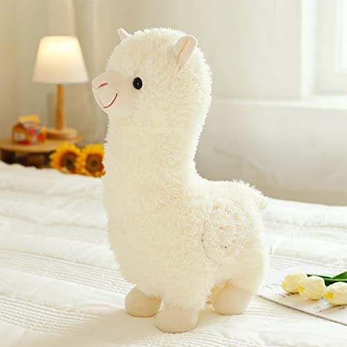 Celawork 25cm Alpaca peluche, bianco alpaca peluche piccolo, simpatico peluche giocattoli,per Ragazzi e Ragazze-regalo di Natale Compleanno (25cm)