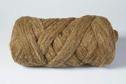 Lana Chunky XXL marrone/XL in 12 colori/100% naturale/390 g, spessore 3-4 cm, super morbido per lavori a maglia XXL per coperta, sciarpa, cuscini, plaid / Lehner Style