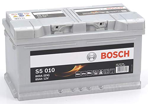 Bosch S5010, Batteria per Auto, 85A/h, 800A, Tecnologia al Piombo Acido, per Veicoli Senza Sistema Start/Stop