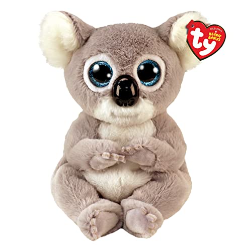 Ty - Peluche - Beanie Bellies - Koala - Melly - Grigio e bianco - Pupazzo koala con occhioni azzurri glitter - I peluche morbidi e coccolosi - 20 Cm - 40726, 2009303