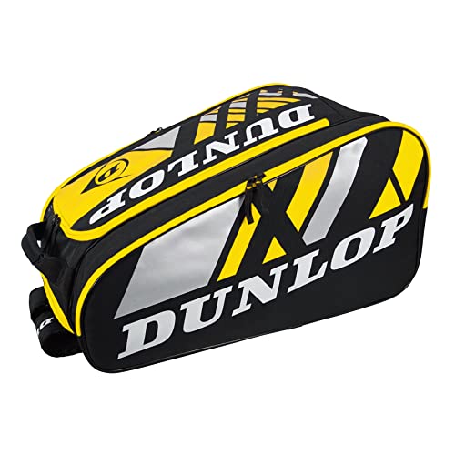 Dunlop, Pro Series Thermo, Borsa Da Padel, Nero/Giallo, U, Unisex-Adult.