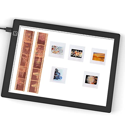 Scanner per Diapositive Tavoletta Luminosa, 5600K, dimmerabile, 30,4 x 21 cm, retroilluminazione per la conversione di diapositive e negativi in immagini digitali