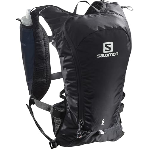 Salomon Agile 6 Gilet Unisex per Idratazione Trail Running Escursionismo MTB, Comfort dinamico, Accesso rapido, Versatilità, Nero