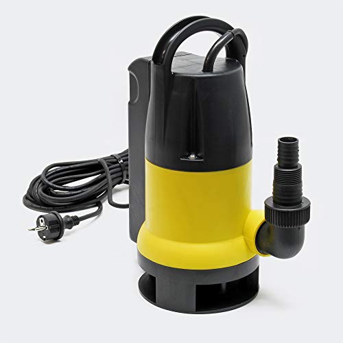 Wiltec Pompa per acque reflue 8000l/h 400W prevalenza 5 m deflusso di Particelle Fino a Ø35mm