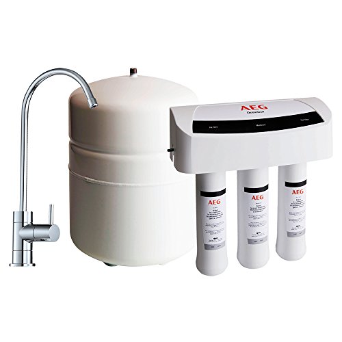 AEG Osmosi inversa per la filtrazione dell'acqua potabile installabile sottolavello, 6.8 bar, Bianco