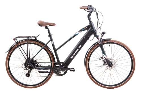 F.lli Schiano E-Voke 28'' , bicicletta elettrica da Trekking , Nera