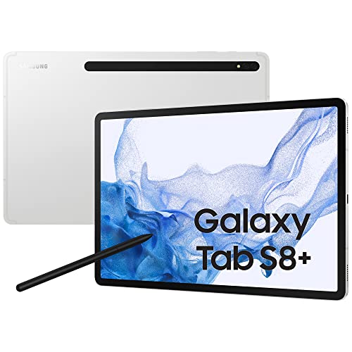 Samsung Galaxy Tab S8+ Tablet Android 12.4 Pollici Wi-Fi RAM 8 GB 256 GB Tablet Android 12 Silver [Versione italiana] 2022