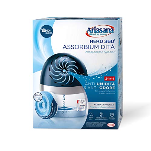 Ariasana Kit Assorbiumidità In Plastica Riciclata Non Elettrico, Blu