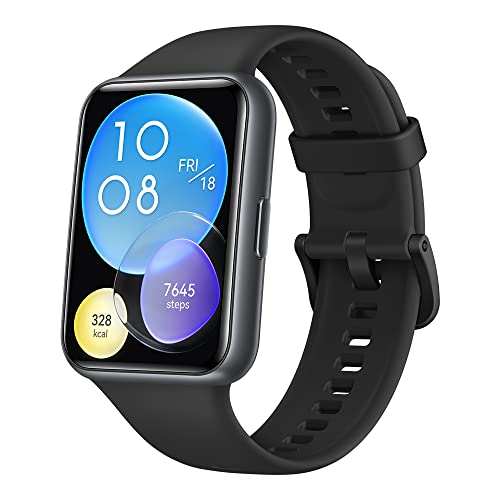 HUAWEI WATCH FIT 2 Smartwatch, display da 1,74', chiamate Bluetooth, gestione della salute, lunga durata della batteria, allenamenti rapidi improvvisi, rilevamento SpO2, garanzia 30 mesi, colore: nero