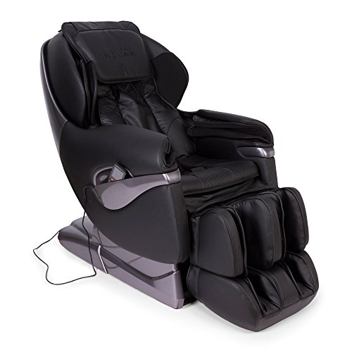 SAMSARA® Poltrona massaggiante Shiatsu 2D - Nero (modello 2023) - Poltrona massaggio con posizione di Gravità Zero - Poltrona relax con sistema Zero Spacio - 2 Anni di Garanzia
