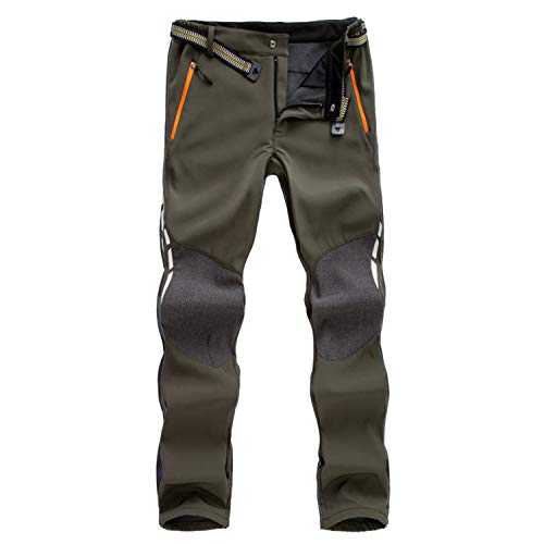 7VSTOHS Pantaloni Outdoor da Uomo Pantaloni da Trekking Impermeabile Antivento Traspirante Caldo Pantaloni da Caccia Pantaloni Invernali da Viaggio