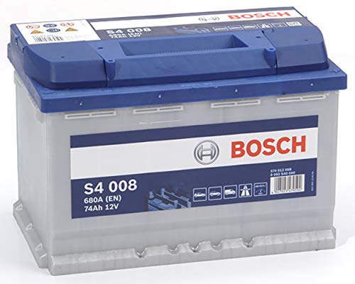 Bosch S4008, Batteria per Auto, 74A/h, 680A, Tecnologia al Piombo Acido, per Veicoli Senza Sistema Start/Stop