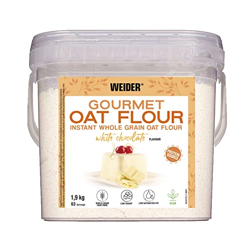 Weider (1,9kg) Farina d'Avena Intera, fonte di proteine, Elevato contenuto di fibre, Basso contenuto di zuccheri e grassi saturi