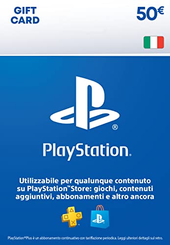 PlayStation Store Gift Card 50 EUR | Ricarica Portafoglio PSN | Account italiano | PS5/PS4 Codice download