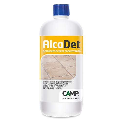 Camp ALCADET, Detergente Forte Concentrato per Pavimenti in Gres, Cotto, Marmo e Ceramiche, Elimina Sporco, Aloni e Macchie, 1 L
