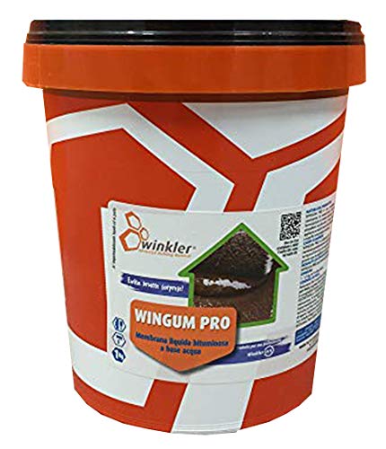 WINGUM PRO Guaina liquida bituminosa nera impermeabilizzante kg. 1