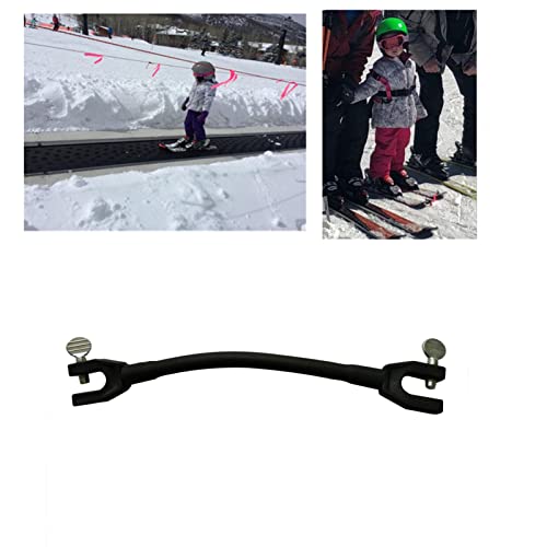 Kisbeibi Connettore punta da sci, clip per allenamento con zeppa da sci, connettore per sci, allenamento con zeppa per neve e sci, ideale per allenarsi invernale, sci, principianti, portatile e