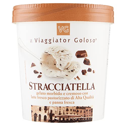 il Viaggiator Goloso Gelato Cremoso Gusto Stracciatella, 425gr (Surgelato)
