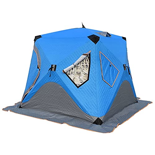 Tent Ultralarge Automatico 3-4 Persone Uso Inverno Tenere Caldo Cotone Ispessito Tenda Da Pesca Sul Ghiaccio Campeggio All'aperto Tenda Da Campeggio Portatile