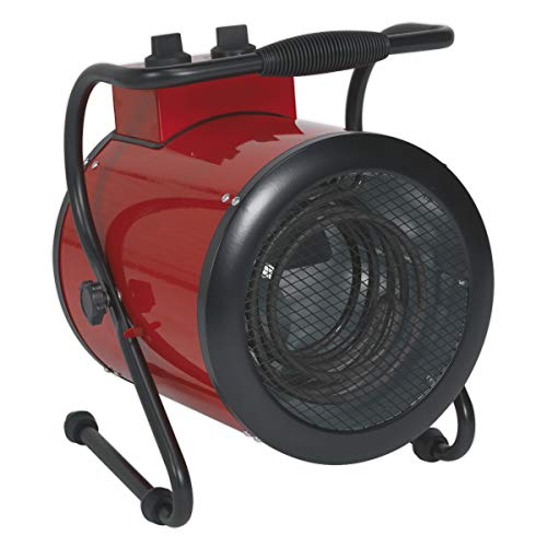 Sealey EH3001 - Riscaldatore Industriale per Ventilatore, 3 Kw, 2 impostazioni di Calore, Colore: Rosso