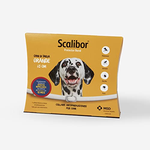 Scalibor 65cm - Collare Antiparassitario Per Cani - Collare Antipulci E Antizecche Per Cani Di Taglia Grande