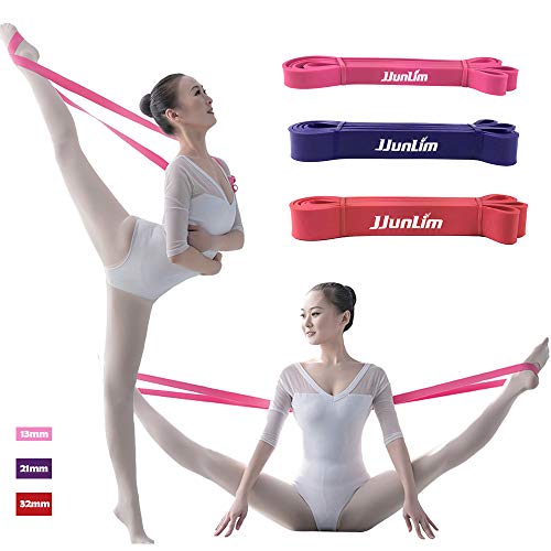 Banda elastica in lattice per allenare la flessibilità, da fissare intorno al piede, adatta per danza e ginnastica, Pink