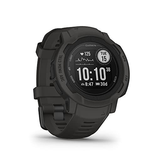 Garmin Instinct 2, Smartwatch, 45mm, Rugged design, Autonomia 28 giorni, +30 app multisport, GPS, Cardio, SpO2, Activity Tracker 24/7, Connect IQ (Graphite) (Ricondizionato)