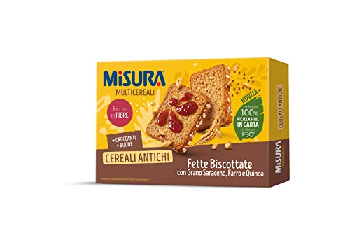 Misura Fette Biscottate Multicereali | ai Cereali Antichi | Confezione da 320 grammi
