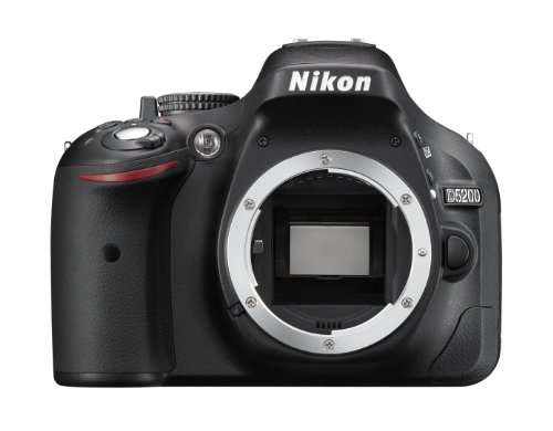 Nikon D5200 Body Fotocamera SLR Digitale, 24.1 Megapixel, Display TFT da 7.6 cm (3 Pollici), Full HD, HDMI, Colore Nero [Versione EU]