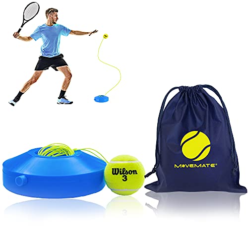 MOVEMATE Set di allenamento del tennis con palla da tennis WILSON® | innovativo dispositivo sportivo per il tempo libero per giocare e l'allenamento all'aperto, in giardino