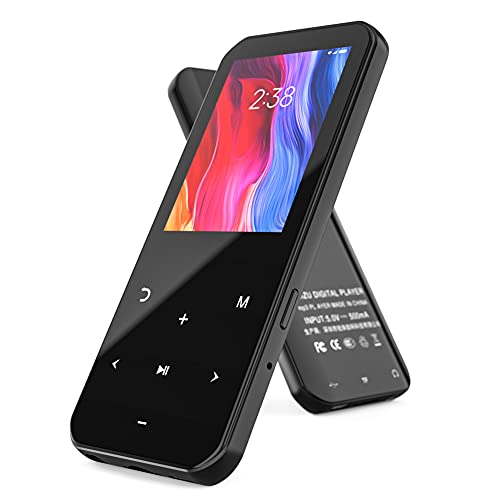 Lettore MP3 Bluetooth 5.0 32GB RUIZU 2.4'' Schermo Lettore Musicale Portatile HIFI Lossless con Radio FM Registratore Vocale Pedometro Supporto fino a 128GB