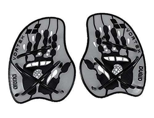 Arena Vortex Evolution Hand Paddle, Accessorio da Allenamento Unisex Adulto, Grigio (Silver/Black), L