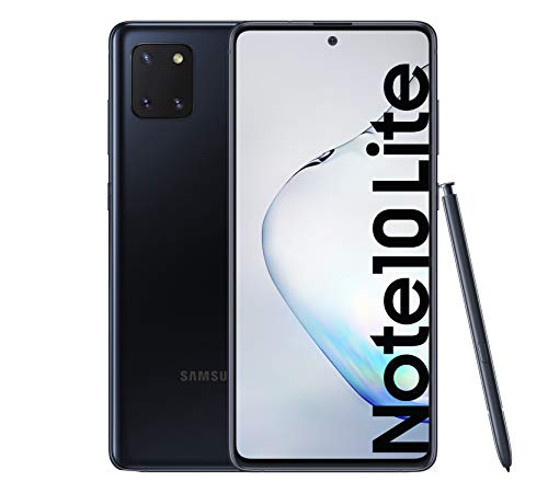 Samsung Galaxy Note 10 Lite - Smartphone 6.7 'FHD +, 4G, Doppia SIM, 6 GB di RAM, 128 GB di ROM, 12 MP (W) + 12 MP (UW), Nero