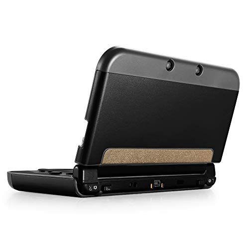 TNP Custodia Protettiva in Plastica Alluminio per Corpo Intero per New Nintendo 3DS XL LL 2015 in Pelle Rigida Protettiva Nera Switch Giochi Accessori Console Videogiochi Protezione Lite Case Cover