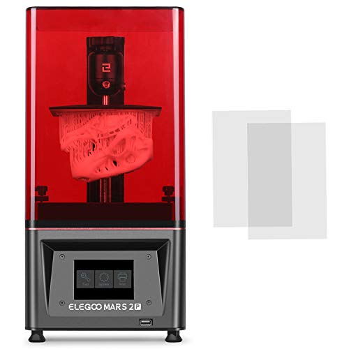 ELEGOO Mars 2 Pro Mono MSLA stampante 3D MSLA UV Fotopolimerizzazione UV Stampante LCD 3D in Resina con 6 Pollici 2K LCD Monocromatico, Dimensioni di Stampa 129 * 80 * 160mm/5.08 * 3.15 * 6.30 Inch
