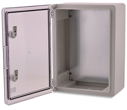 BOXEXPERT Contenitore in plastica in ABS Quadro elettrico per flotte IP65 grigio/trasparente (ABS, 350x250x150mm con sportello trasparente)