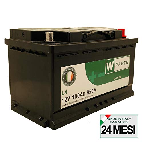 W-Parts Batteria Auto 100 Ah - 850A Spunto | Garanzia Italia | 315x175x190 | 100Ah |