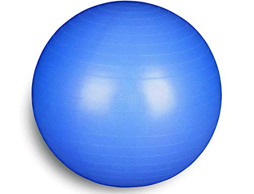 FSTBB55B Total Body Balance Ball | Home Fitness Fit Ball (Diametro da 55 a 85 cm) per Yoga Pilates Palestra | GymBall Softball Palla Svizzera Anti-Scoppio (55 cm, Blu)