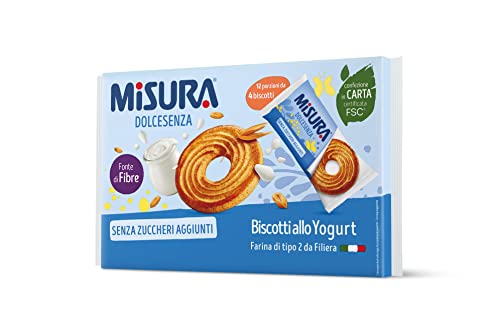 Misura Dolcesenza Biscotti allo Yogurt | Senza Zuccheri Aggiunti | Confezione da 400 grammi